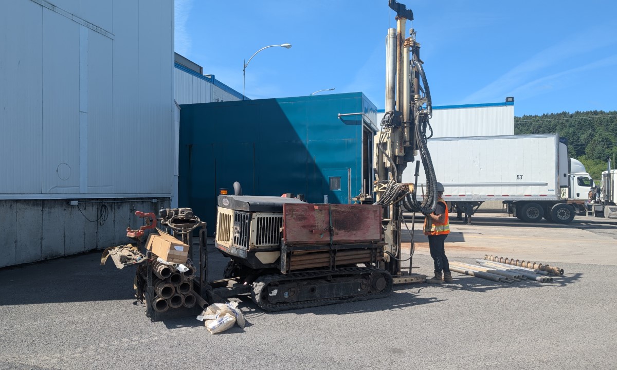 Travaux de forage pour évaluation environnementale de site à Saint-Boniface